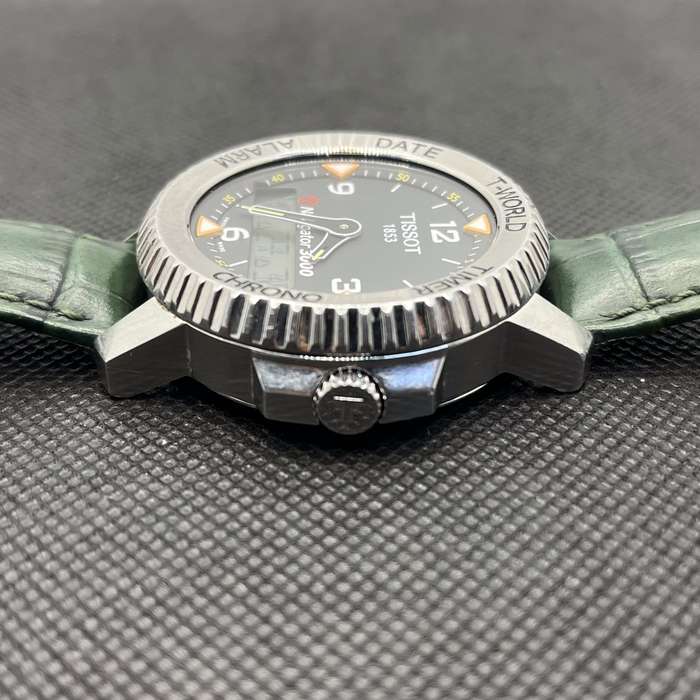 Tissot T-Navigator 3000 Analog Watch Grey - With Dark Green Straps