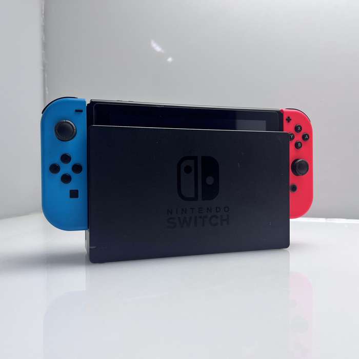 Nintendo Switch 32GB Black + 2 Joy-Con Controllers + HDMI Cable + Charging Cable + Docking Statio...