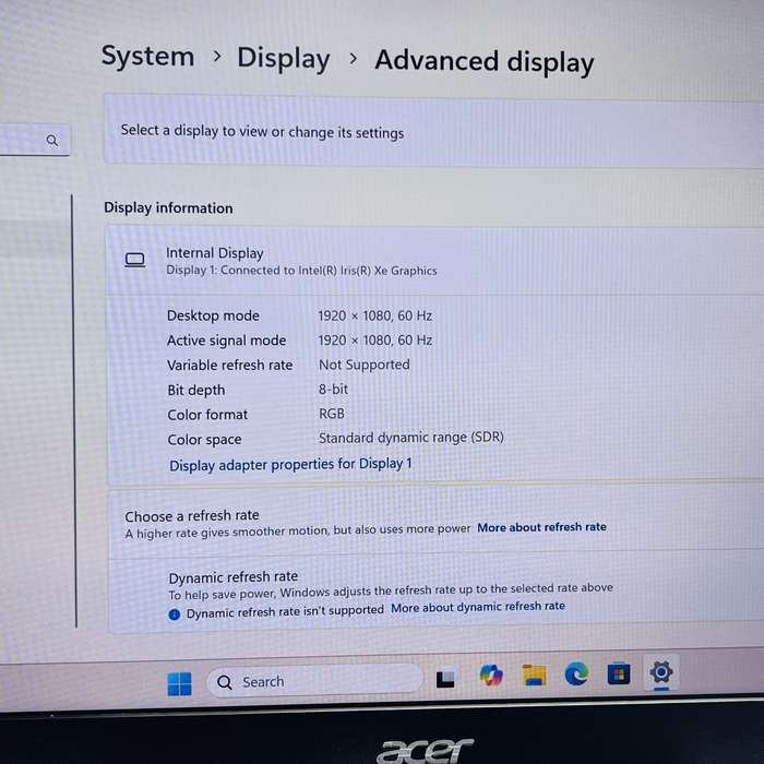 AcerAspire 5 A514-54-77QU 11th Gen 2.80GHz "Core i7" 16GB RAM 500GB SSD And 500GB HDD Silver - N...
