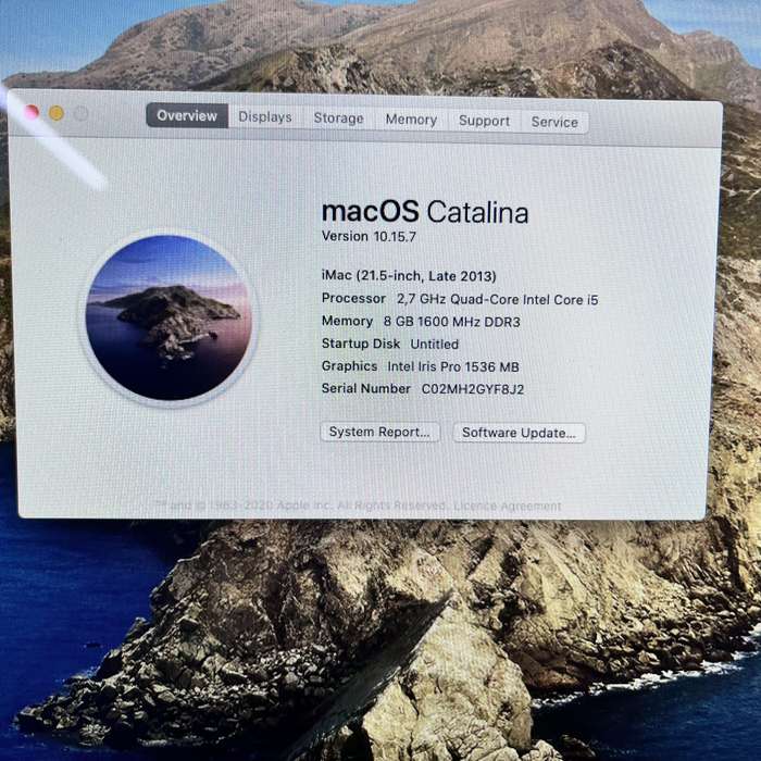 Apple iMac 21.3-Inch "Core i5" (Late 2013) 8GB RAM 1TB HDD Silver (6 Month Warranty)
