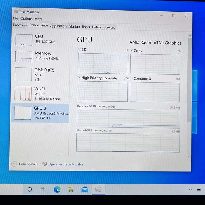 HP Envy x360 Convertible 13-ay1005ni Ryzen 5 2.30 GHz 8GB RAM 512GB SSD Cracked Screen Black