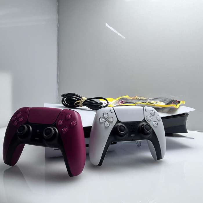 Playstation 5 Physical Disk Edition 1TB White + 2 Controllers + 1 HDMI Cable + 1 Power Cable (12 ...