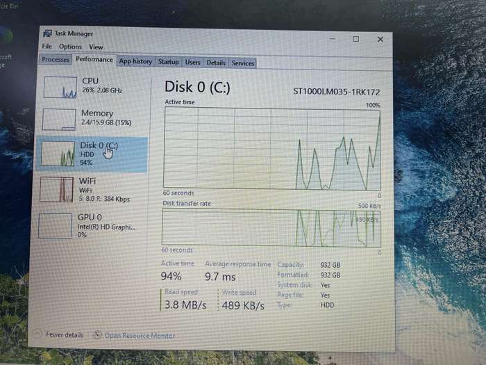 HP ProBook 450 G2 16GB RAM 1TB HDD Black - Faulty battery