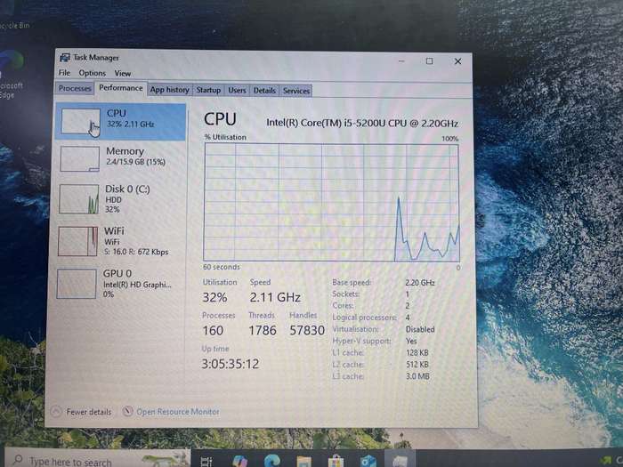 HP ProBook 450 G2 16GB RAM 1TB HDD Black - Faulty battery