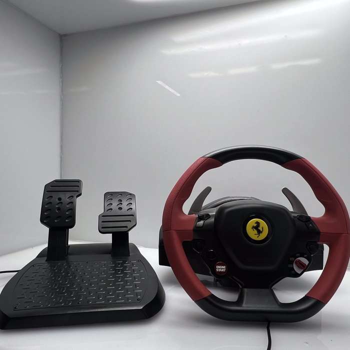Xbox One 500GB Black + ThrustMaster Ferrari Steering Wheel + 1 Controller +2 Games + Power Cable ...