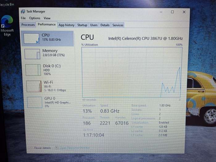 Lenovo IdeaPad 330-15IKB "Celeron" 4GB RAM 512GB HDD Blue (3 Month Warranty)