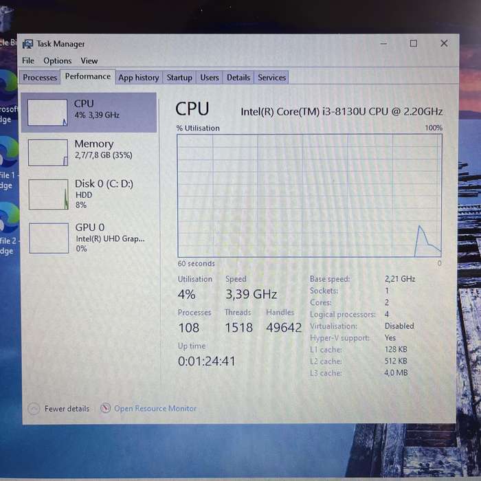 HP Pavillion x360 14-cd001ni "Core i3" 8GB RAM 1TB HDD - Silver (3 Month Warranty)