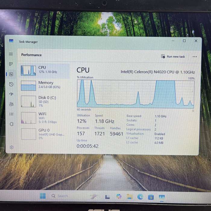 Asus E410MA "Celeron" 4GB RAM 128GB SD Storage Pink - Faulty Battery