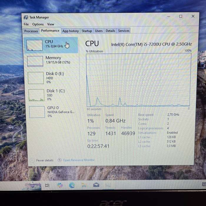Acer Aspire E5-577 (N16Q2) "Core i5" 16GB RAM 512GB SSD NVME And 2TB HDD Black