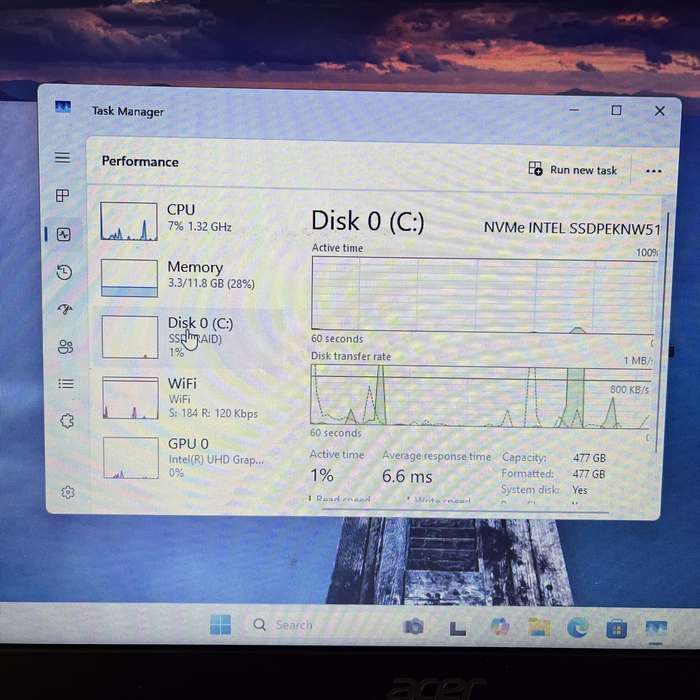 Acer Aspire 3 N19C1 "Core i5" 12GB RAM 512GB SSD Black - Chipped Casing