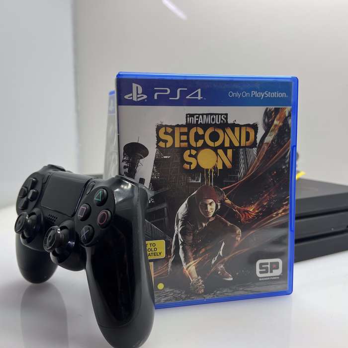 Playstation 4 Pro 1TB SSD Black + 1 Controller + 2 Games + HDMI Cable + Charger (3 Month Warranty)