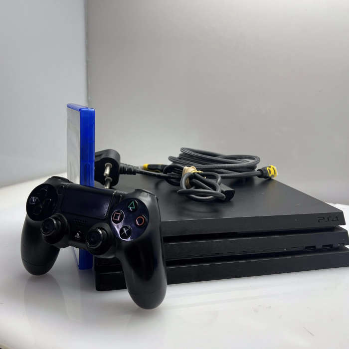 Playstation 4 Pro 1TB SSD Black + 1 Controller + 2 Games + HDMI Cable + Charger (3 Month Warranty)