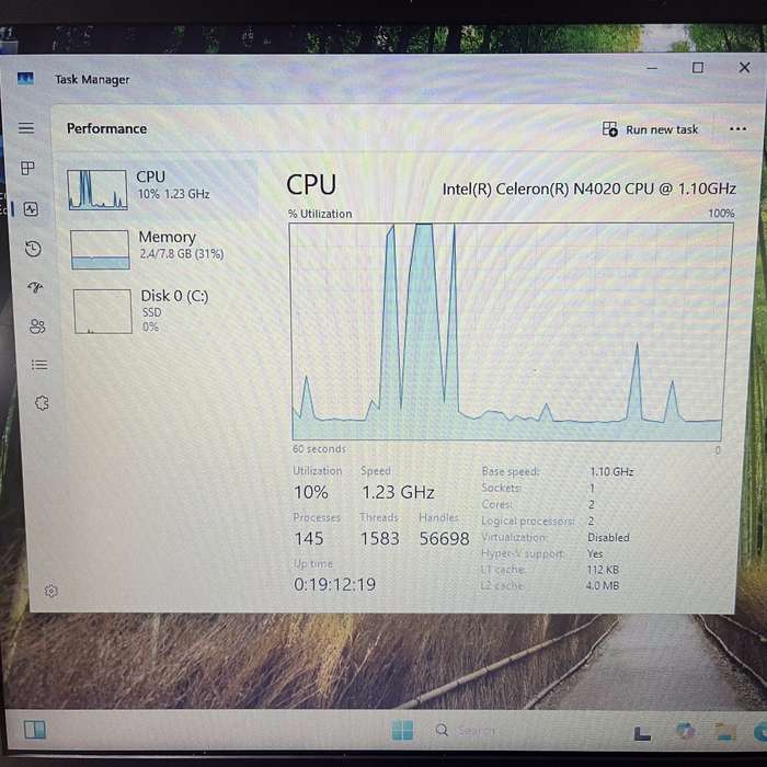 HP 250 G8 "Celeron" 8GB RAM 256GB SSD Silver - Faulty TrackPad | Bright Spots