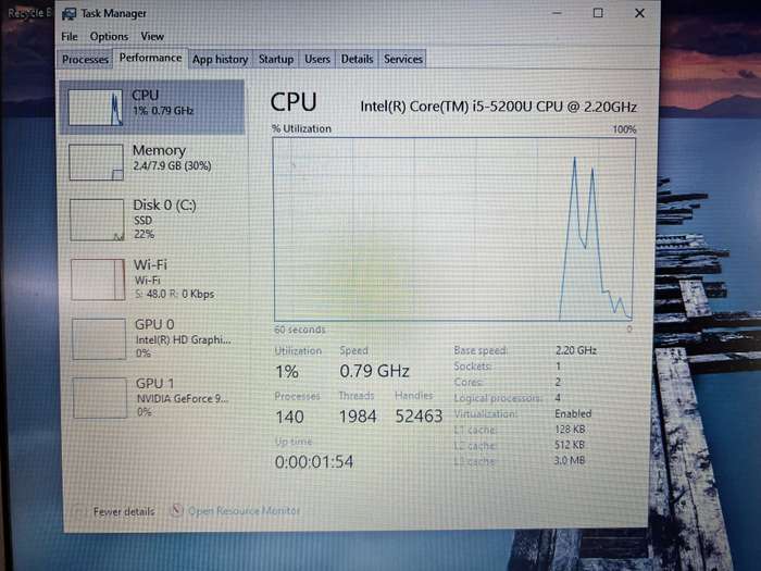 Acer Extensa 2511 8GB RAM 2656GB SSD Black - Hinge damage | Faulty Battery