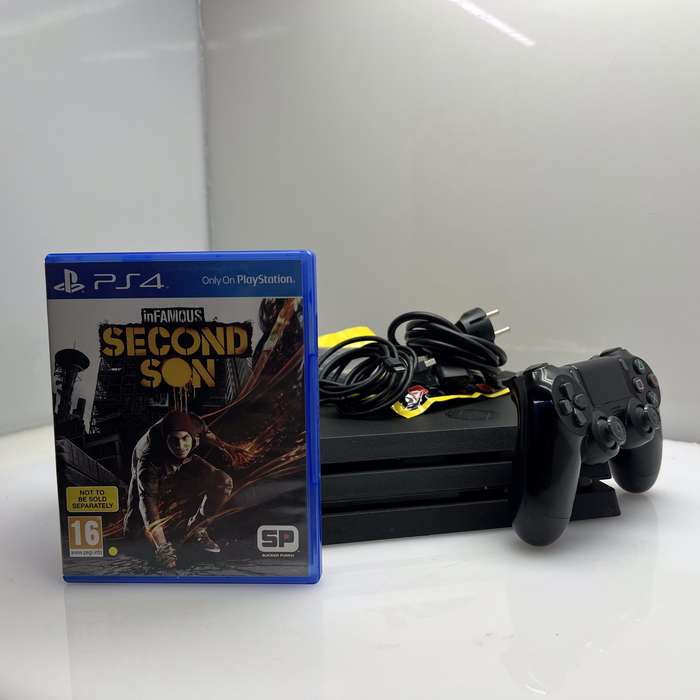 Playstation 4 Pro 1TB SSD Black + 1 Controller + 2 Games + HDMI Cable + Charger (3 Month Warranty)
