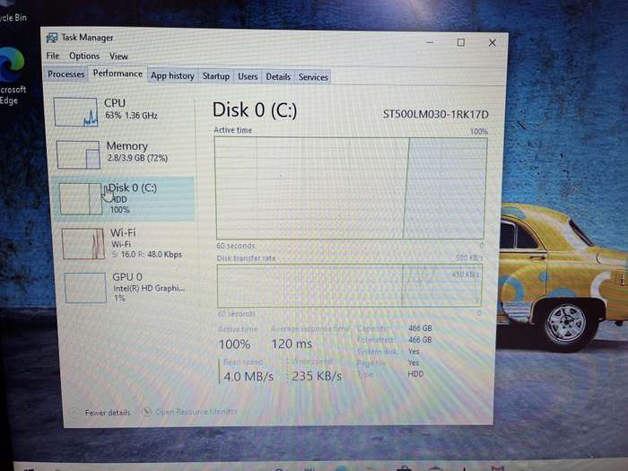 Lenovo IdeaPad 330-15IKB "Celeron" 4GB RAM 512GB HDD Blue (3 Month Warranty)