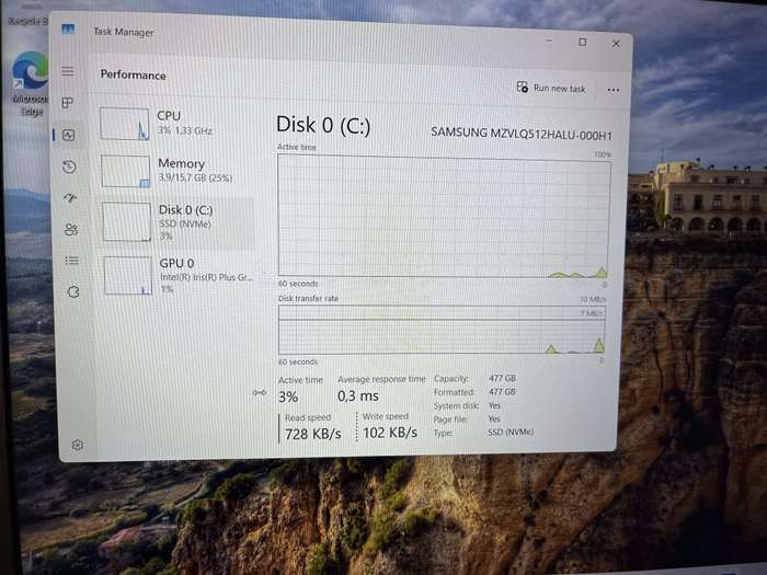HP 15s-fq1014ni 10th Gen "Core i7" 1.30GHz 16GB RAM 512GB SSD (NVMe) Silver - Faulty Battery