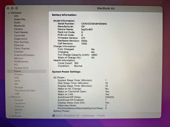 Apple Macbook Air "Core i5" 1.6 GHz 13" Inch (Early 2015) Silver -  Damaged Hinge