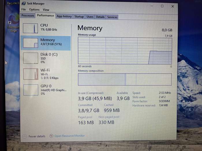 Dell Inspiron 15 "Core i5" 8GBB RAM 256GB SSD Black - No Disk Drive | No Camera