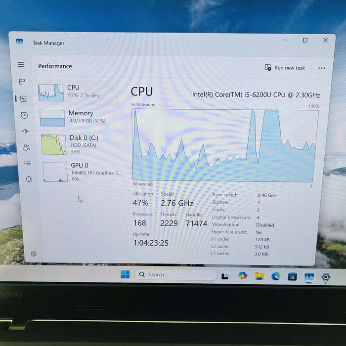 Lenovo Thinkpad L460 6th Gen "Core i5" 2.40GHz 8GB RAM 500GB HDD Black (3 Month Warranty)
