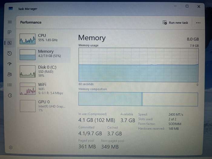 Asus X409F "Core i7" 8GB RAM 256GB SSD Grey - Faulty Battery