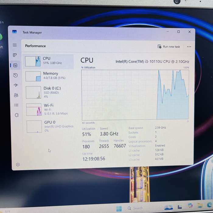 Dell Vostro 3591 10th Gen "Core i3" 2.10GHz 8GB RAM 500GB SSD (NVMe) Black - Minor Bright Spots