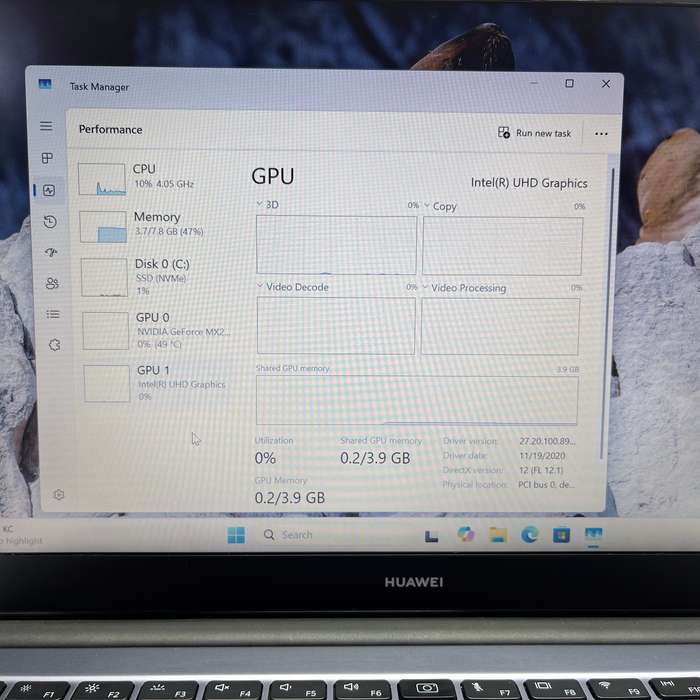Huawei MateBook D14 10th Gen Core i5 1.60GHz 8GB RAM 500GB SSD NVMe Silver (3 Month Warrant...