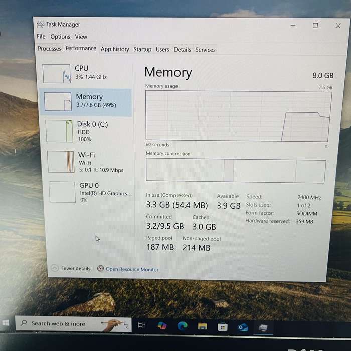 Dell Latitude 5580 7th Gen "Core i7" 2.80GHz 8GB RAM and 500GB HDD Black