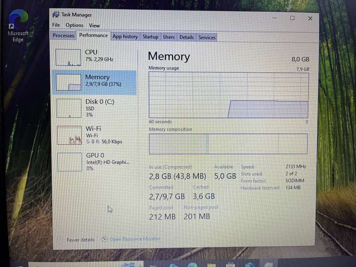 Dell Vostro 15 7th Gen "Core i3" 2.30GHz 8GB RAM 256GB SSD Black