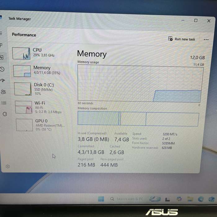 Asus M515U Ryzen 5 2.10GHz 12GB RAM 500GB SSD NVMe Silver (3 Month Warranty)  Minor Bright Spots