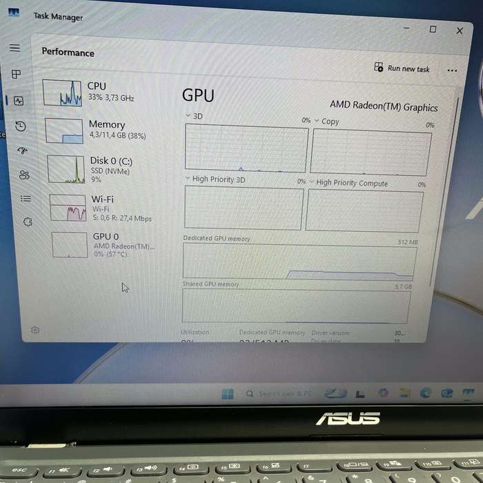 Asus M515U Ryzen 5 2.10GHz 12GB RAM 500GB SSD NVMe Silver (3 Month Warranty)  Minor Bright Spots