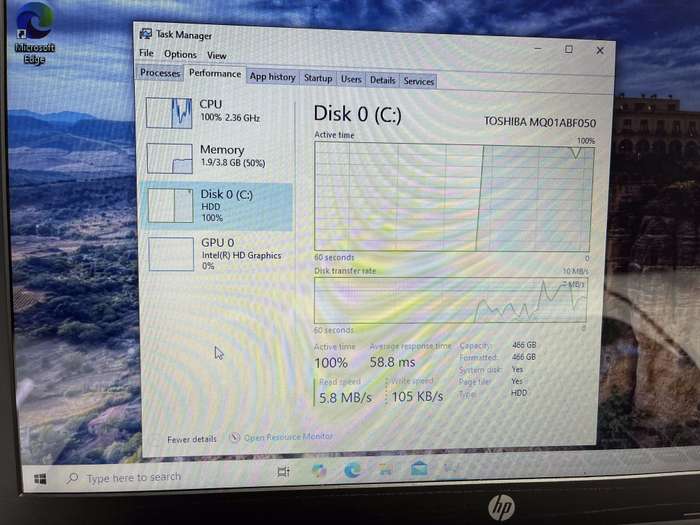 HP 15-ay031ni "Celeron N3060" 1.60GHz 8GB RAM 500GB HDD Silver - Faulty Battery