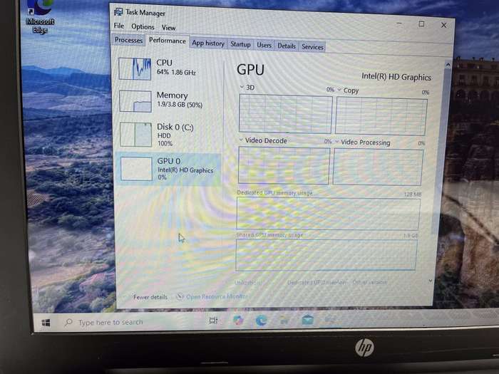 HP 15-ay031ni "Celeron N3060" 1.60GHz 8GB RAM 500GB HDD Silver - Faulty Battery
