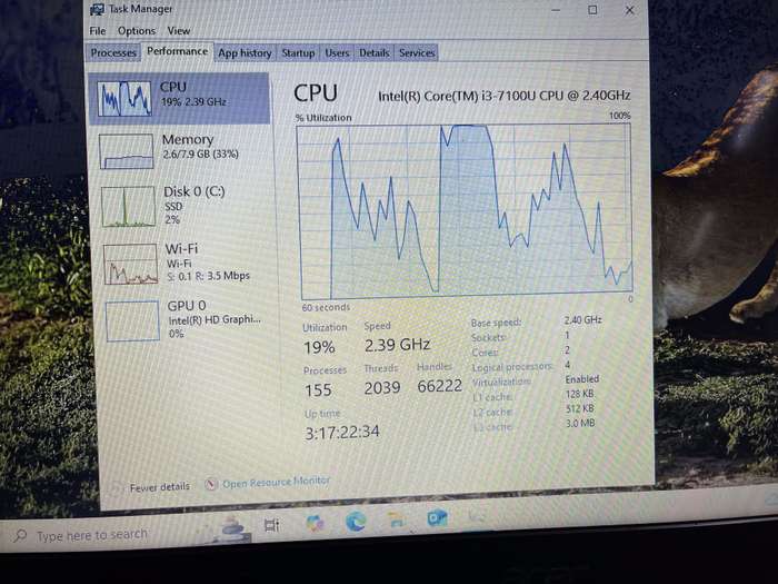 AcerAspire 3 A315-53 7th Gen "Core i3" 2.40GHz 8GB RAM 512GB SSD Black - Damaged Casing And Hinge
