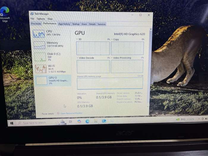 AcerAspire 3 A315-53 7th Gen "Core i3" 2.40GHz 8GB RAM 512GB SSD Black - Damaged Casing And Hinge