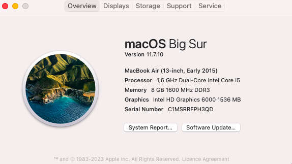 Apple MacBook Air 13-Inch Core i5 1.6GHz (Early 2015) 8GB RAM 128GB SSD Silver (3 Month War...