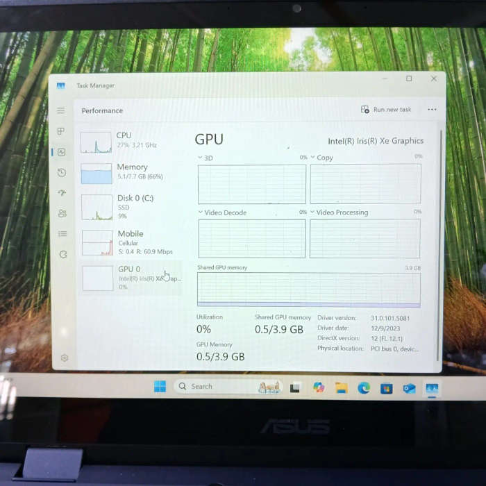 Asus ExpertBook B3402 Flip Hybrid Core i5 2.40GHz 8GB RAM 512GB SSD Ponder Blue - Faulty Tr...