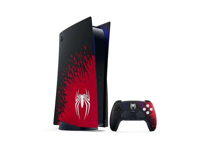 Sony Playstation 5 (Physical Disk) 1TB Spider Man Edition +1 Controller +1 Case + Cables (12 Mont...