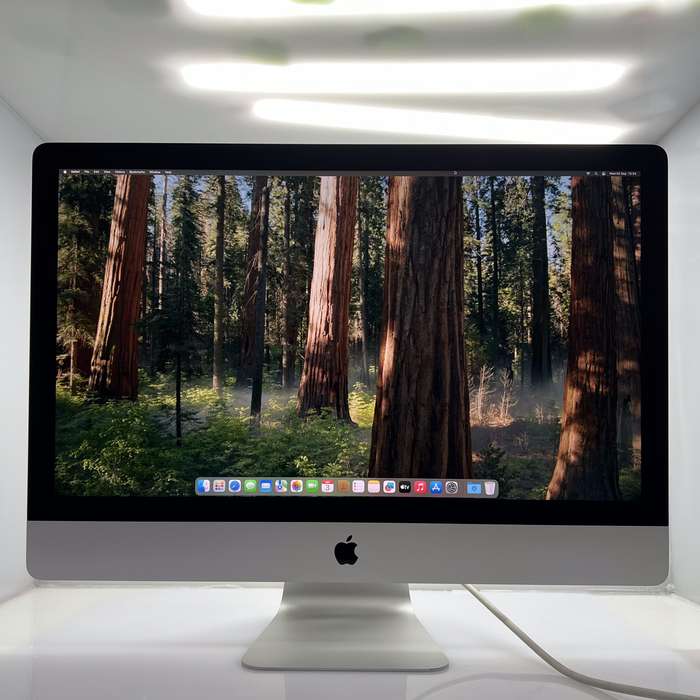 Apple iMac 27-Inch Core i5 8GB RAM 256GB SSD (Late 2020) + Keyboard Bundle Value Silver (6 ...