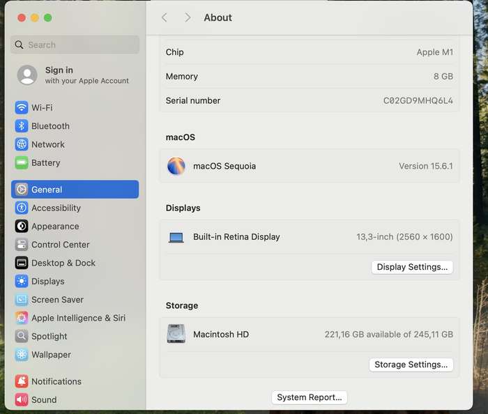Apple MacBook Air "M1" 8 CPU/ 8 GPU 13-Inch (2020) 8GB RAM 256GB SSD Silver (12 Month Warranty)