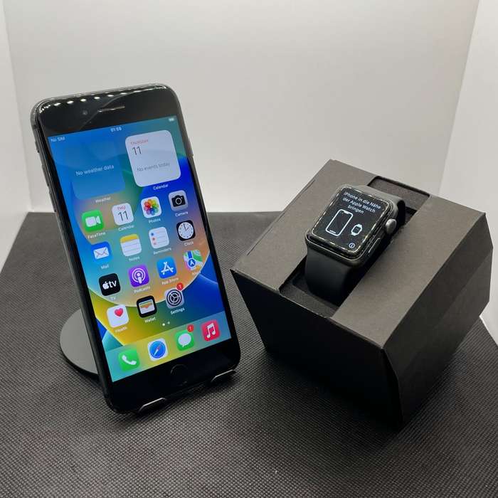 COMBO DEAL: iPhone 8 Plus 256GB Space Grey + Apple Watch Series 3 Nike Plus 38mm GPS Only Space G...