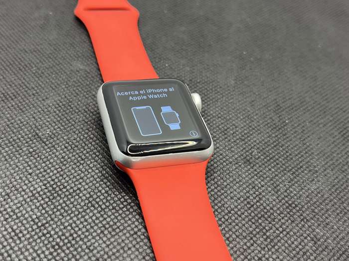 Apple Watch Series 2 Nike Plus 38mm GPS Only Silver - With Red Straps