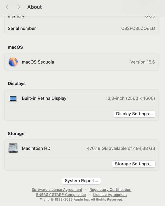 Apple MacBook Air 13-inch M1 8 CPU/7 GPU (2020) 8GB RAM 512GB SSD Rose Gold (12 Month Warra...