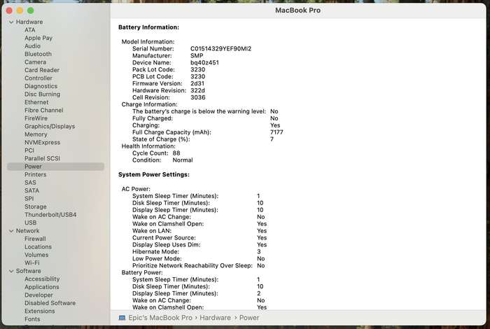 Apple Macbook Pro "Core i7" 15-inch 2.2GHz (Touch/2018) 16GB RAM 512GB SSD Silver (12 Month Warra...