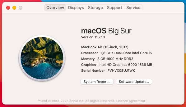 Apple Macbook Air "Core i5" 13-inch 1.8 GHz (2017) 8GB RAM 128GB SSD Silver (3 Month Warranty) - ...