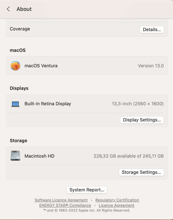 Apple MacBook Air M1 13-Inch 8 GPU/7 CPU (2020) 8GB RAM 256GB SSD Space Gray (12 Month Warr...