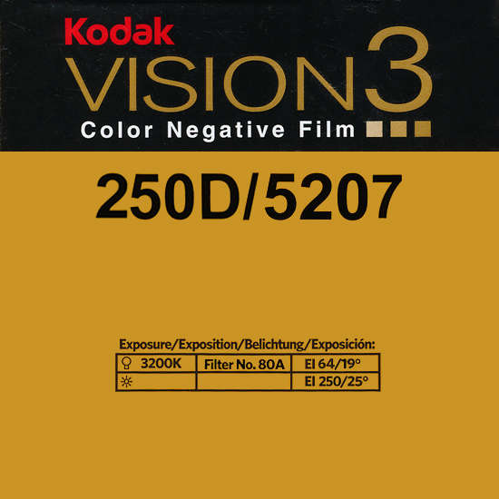 Kodak VISION 3 250D/5207 (24 and 36 exp.) - 35mm Film Roll