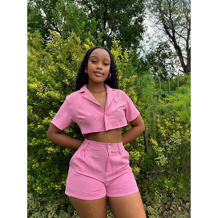Classic Collar Pant Set