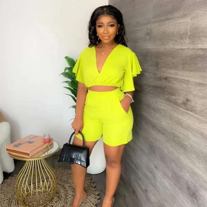 Bold V-Neck Duo Set