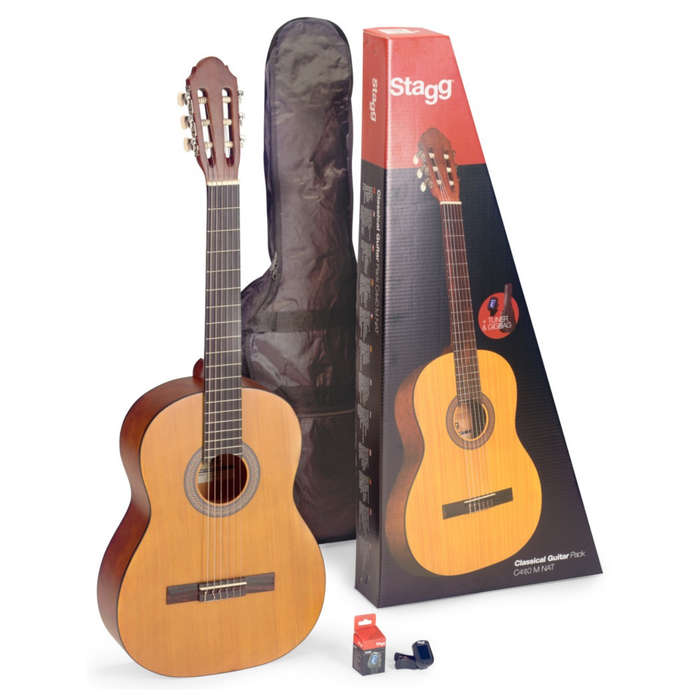 Stagg 1/2  Natural Linden Class.Guitar, Bag & Tuner